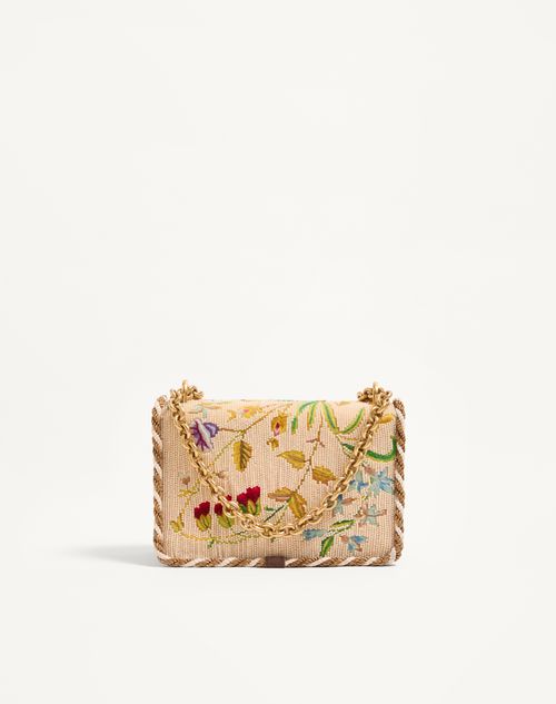 Valentino Garavani - Valentino Garavani Vain Small Embroidered Shoulder Bag - Multicolour - Woman - Shoulder Bags